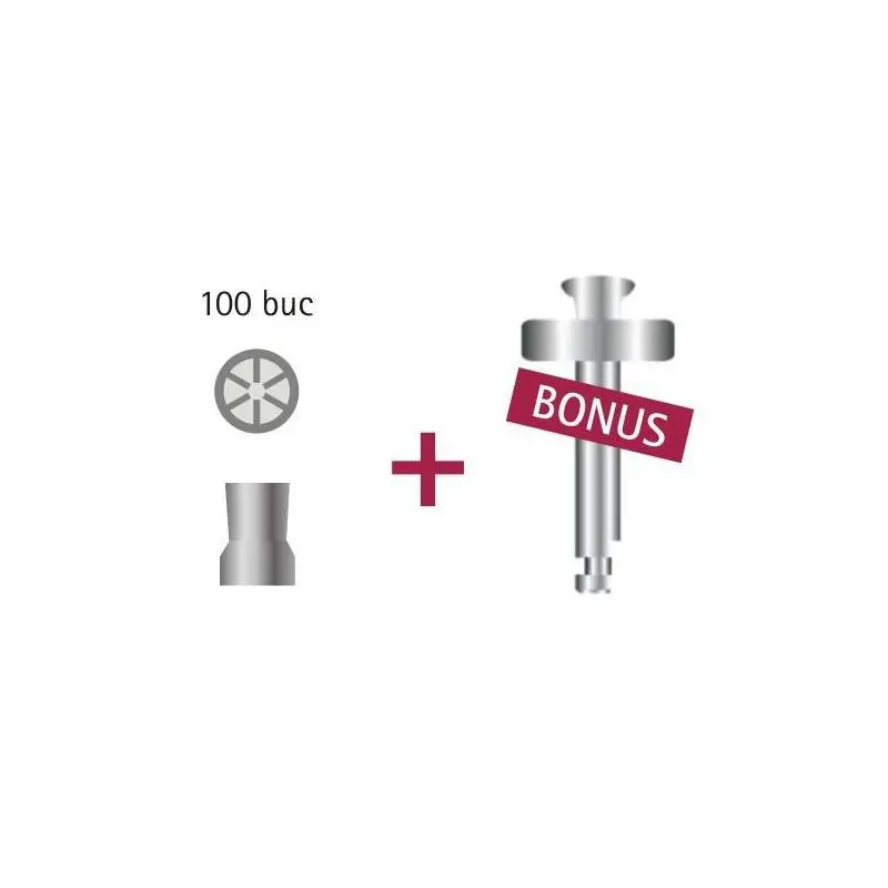 Gume profilaxie albe Snap-On Stoddard (set 100buc + mandrina Bonus)