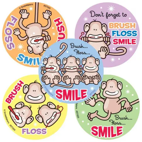 Abtibilduri Smile Monkey set 100 bucati