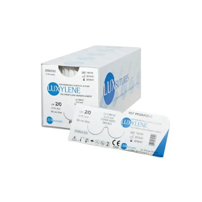 Sutures LUXYLENE PP avec aiguille Sutures LUXYLENE PP avec aiguille