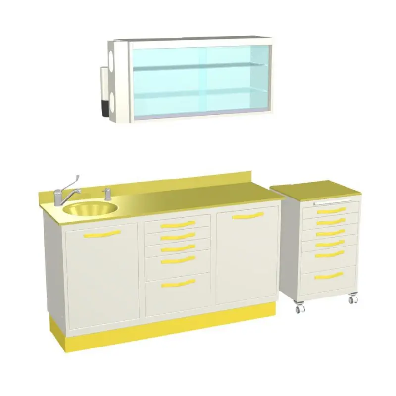 Suspension body, sink and glass countertop, Focus furniture with mobile table Suspension body, sink and glass countertop, Focus furniture with mobile table