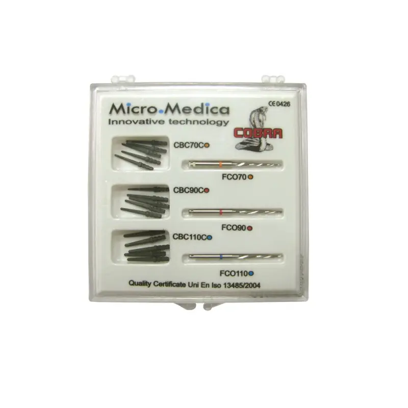 "Cobra Conic" carbon fiber dental posts - combined set "Cobra Conic" carbon fiber dental posts - combined set
