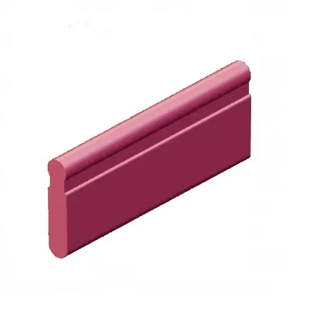 Barre avec section à fossé et talon