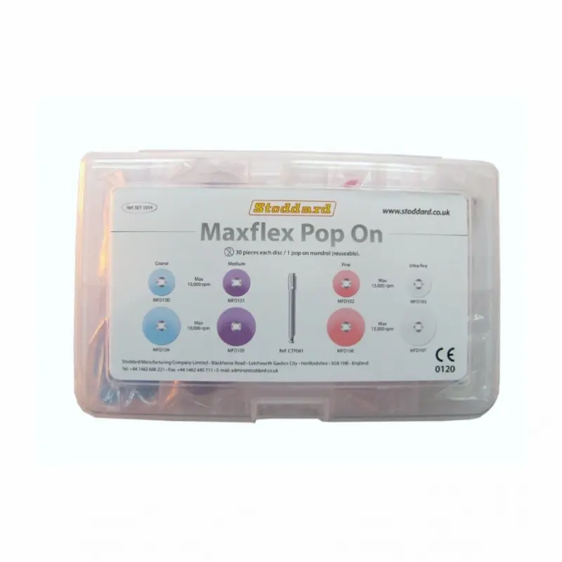 Discuri finisat Maxflex Set 240buc + mandrina Stoddard Discuri finisat Maxflex Set 240buc + mandrina Stoddard