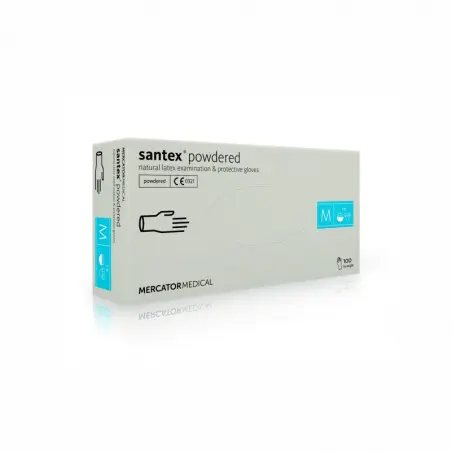 Manusi examinare latex pudrate Santex