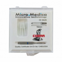 "Cobra Cilindric" quartz fiber dental posts - set of 10 posts + drill