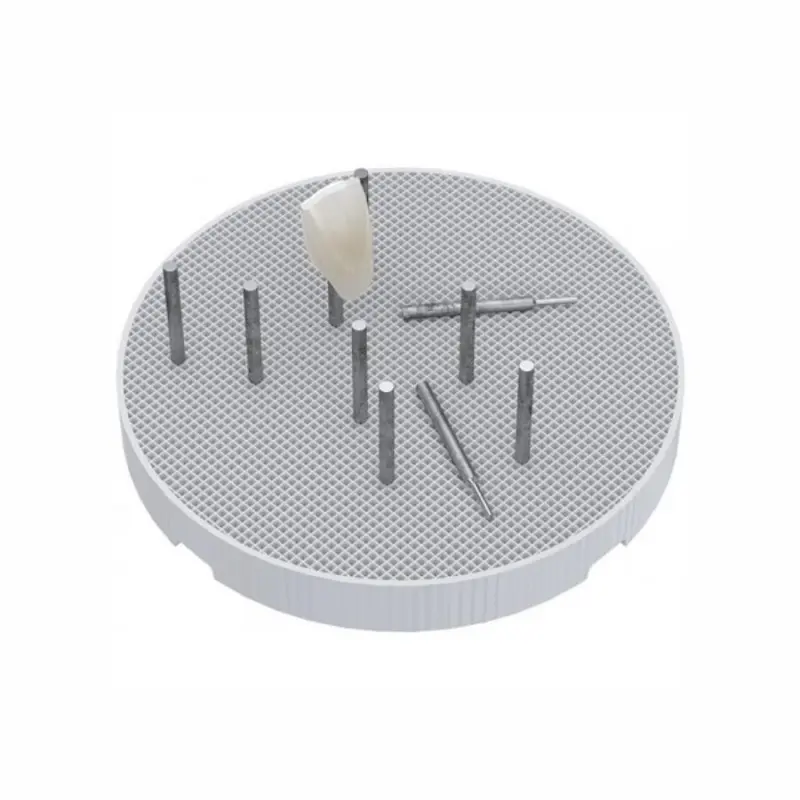 Honeycomb firing tray with metal pins - small