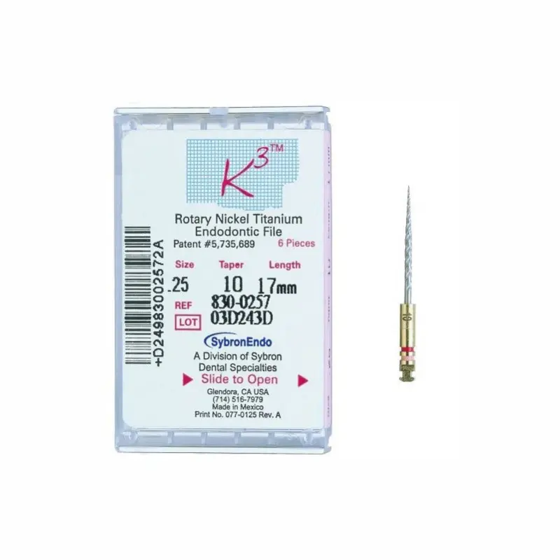 Aiguilles rotatives Ni-Ti K3 Kerr Endo