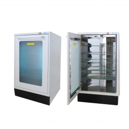 Metal cabinet with UV lamp
