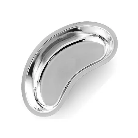 Plateau réniforme en acier inoxydable 200mm