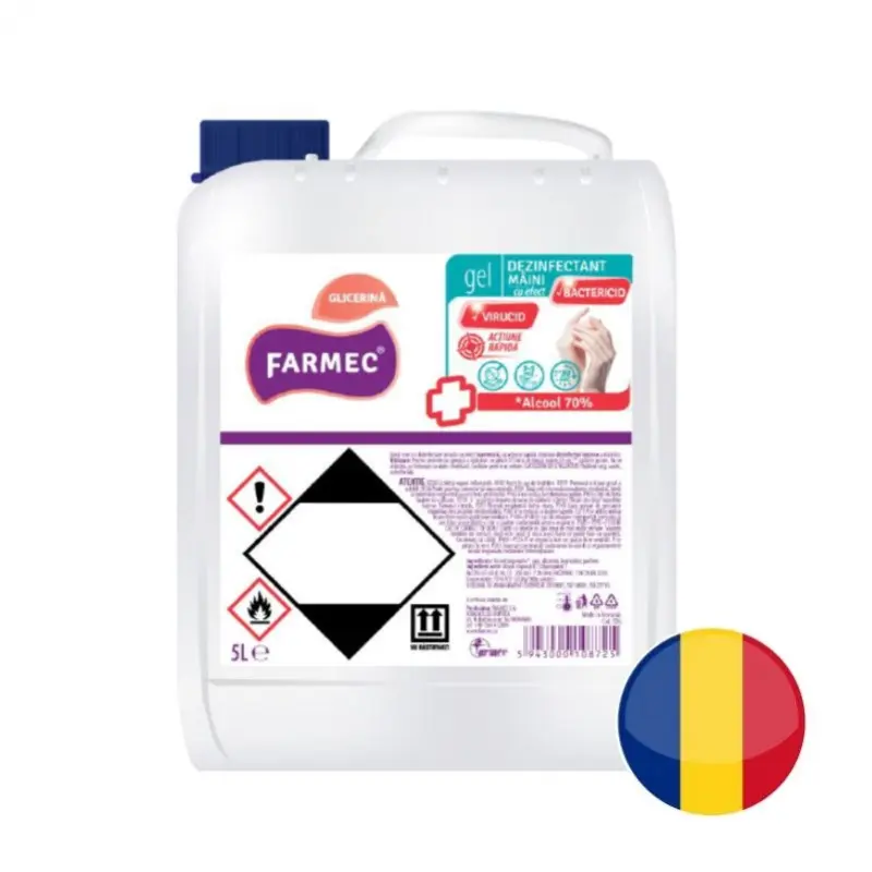 Gel de désinfection des mains Farmec 5L Gel de désinfection des mains Farmec 5L