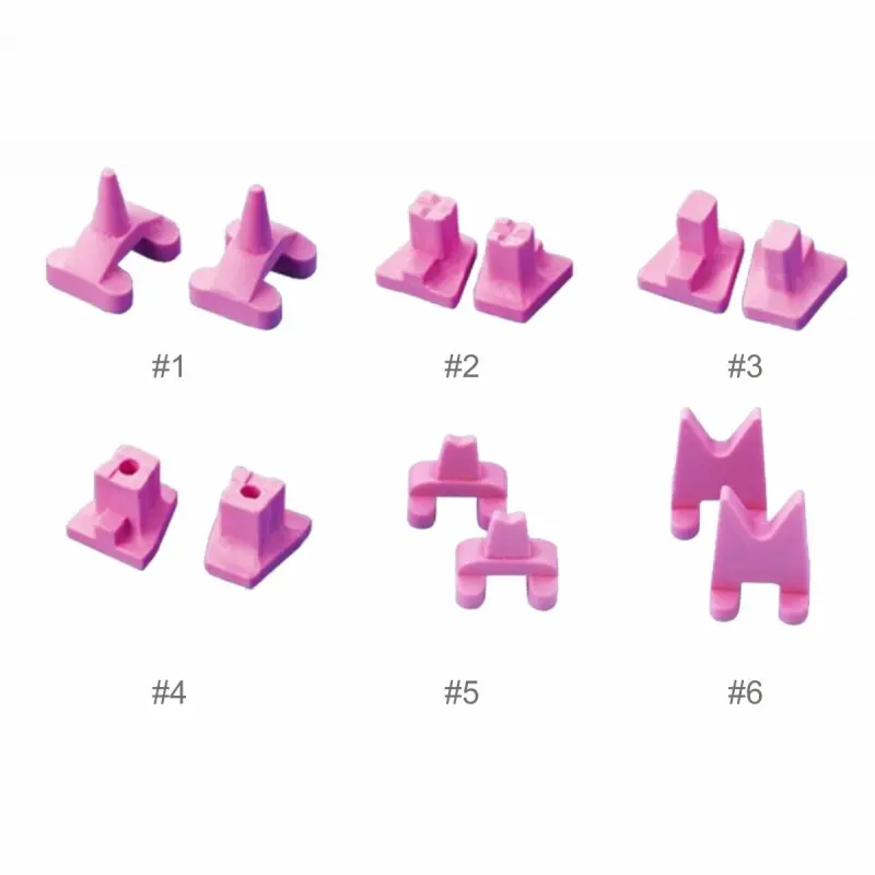 Heat-sensitive pink ceramic pins (set 12 pieces) Heat-sensitive pink ceramic pins (set 12 pieces)