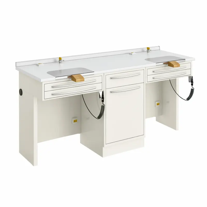 Table simple de travail à deux places