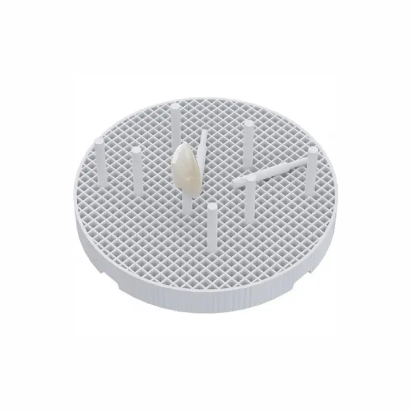 Honeycomb firing with ceramic pins - large