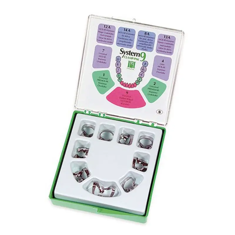 Set 9 cleme diga lucioase cu aripioare Hygenic Coltene