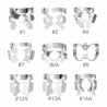 Set of 9 glossy winged dam clamps Hygenic Coltene
