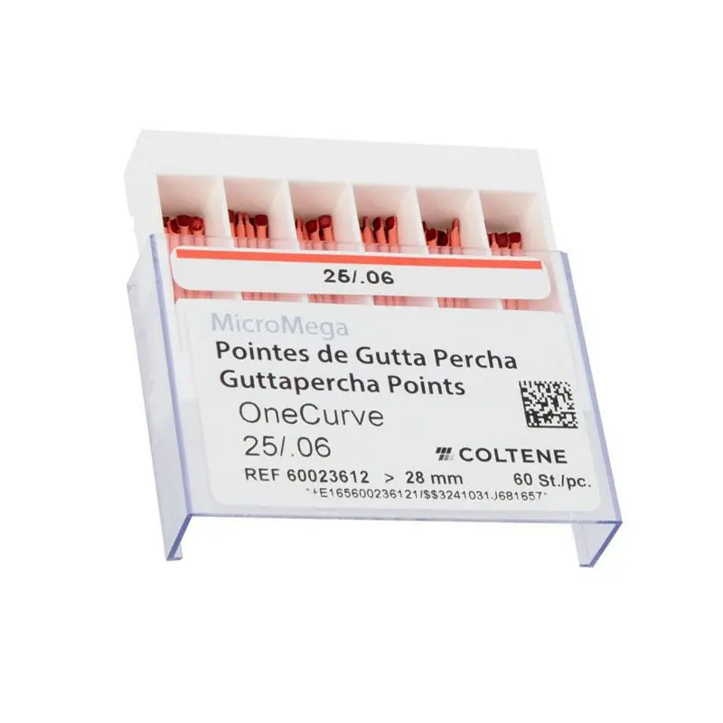 Cônes en gutta-percha OneCurve 25/06 MicroMega