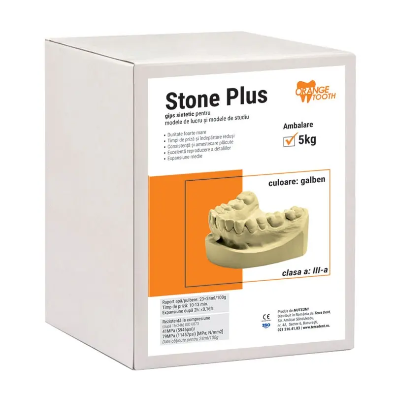 OrangeTooth Stone Plus plaster III class, 5kg OrangeTooth Stone Plus plaster III class, 5kg