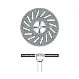 D.605 Diamond-studded disk mounted on chuck