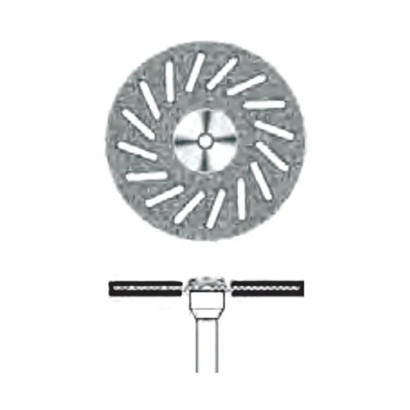D.605 Diamond-studded disk mounted on chuck