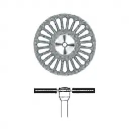 D.405 Diamond-studded disk mounted on chuck