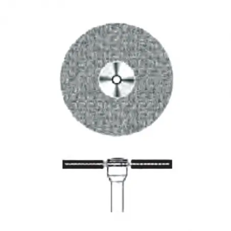 D.358 Diamond-studded disk mounted on chuck