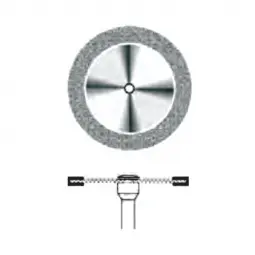 D.321Diamond-studded disk mounted on chuck