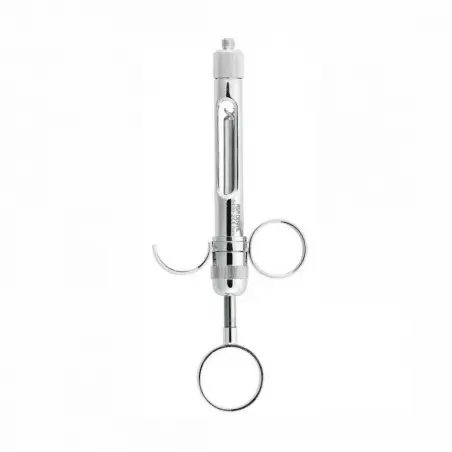Stainless steel suction syringe with rings AsaDental