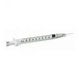 Insulin syringe with needle 1ml box 100 pieces