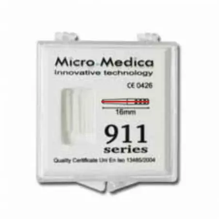 Pivots "911 Red Point" en fibre de quartz Refill 10 pièces