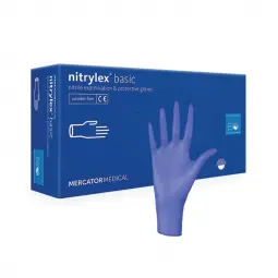 Gants en nitrile Nitrylex Basic 100pcs, bleus, L