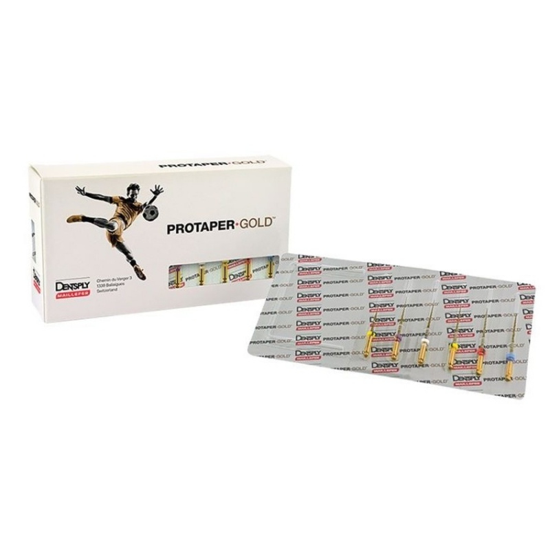ProTaper Gold 25mm Maillefer rotary needles set of 6 needles Length 21