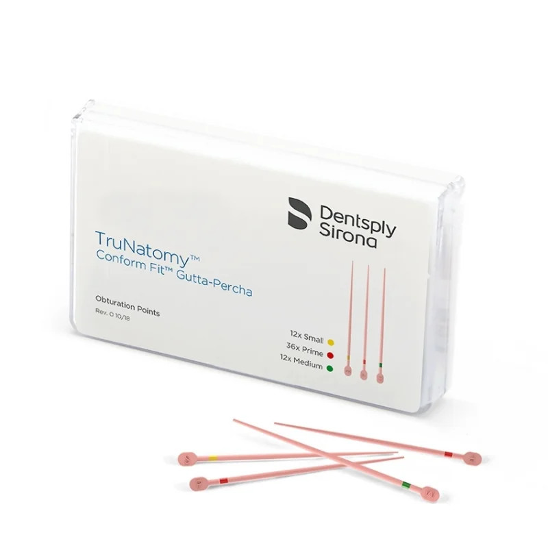 TruNatomy Maillefer gutta percha cones 60pcs/box TruNatomy Maillefer gutta percha cones 60pcs/box