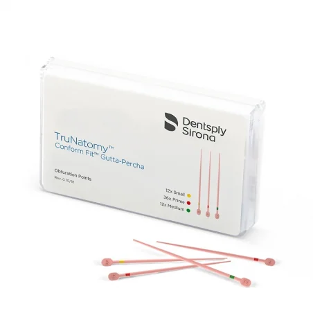Cônes en gutta-percha TruNatomy Maillefer 60pcs/boîte