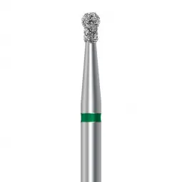 D802 globular diamond burs with collar (set of 5 burs)