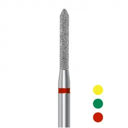 Fraise diamantée D878 torpille cylindrique courte (set 5 fraises)