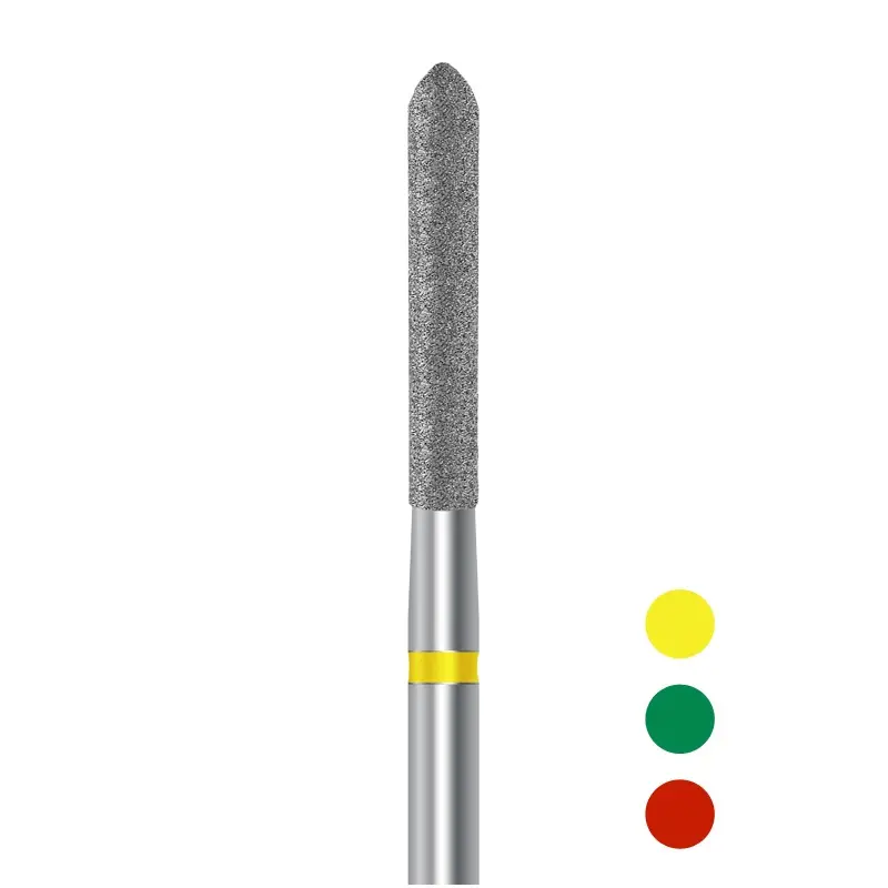 Fraises diamantées D879 torpille cylindrique (set de 5 fraises)