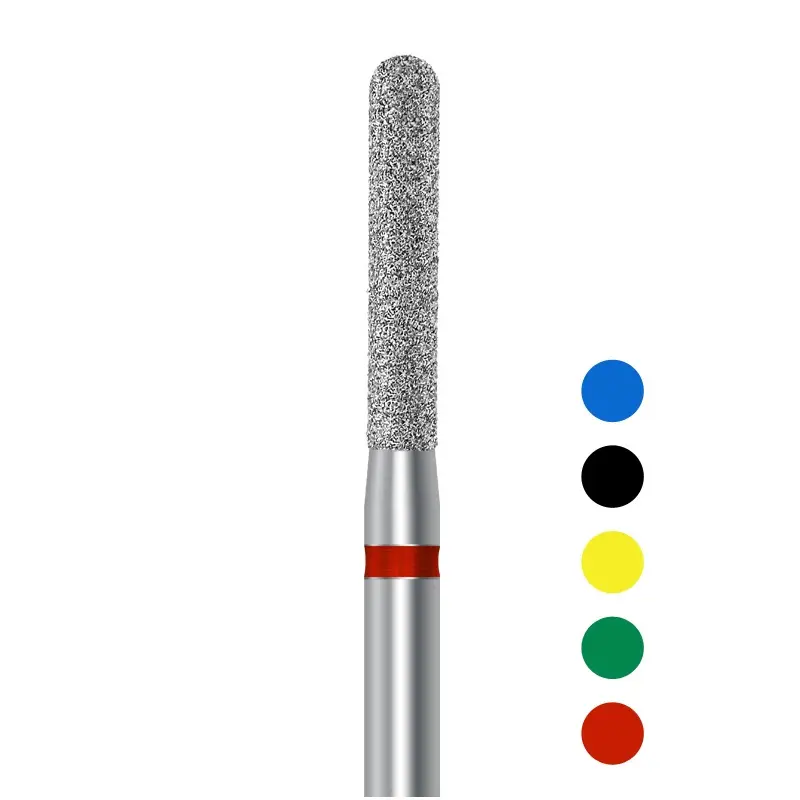 Freze diamantate D881 cilindru rotunjit (set 5 freze) Freze diamantate D881 cilindru rotunjit (set 5 freze)
