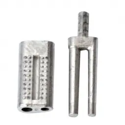 Double pins with sheath