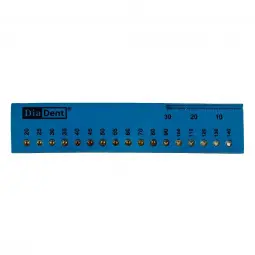 Lera ruler for calibrating gutta-percha cones (DIA-GP Gauge)