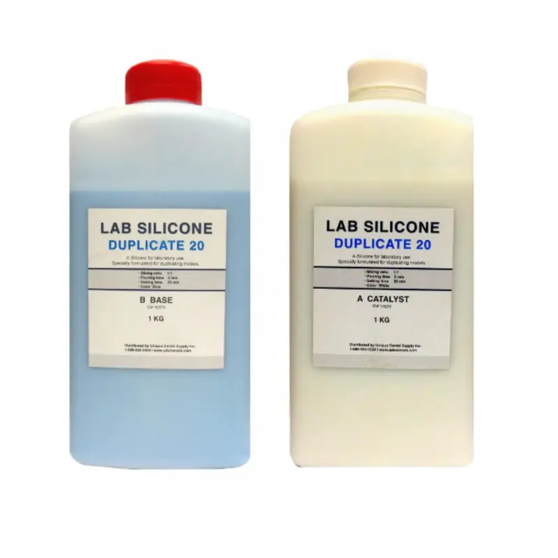 Image Duplicate duplication silicone (base 1kg + catalyst 1kg) Image Duplicate duplication silicone (base 1kg + catalyst 1kg)