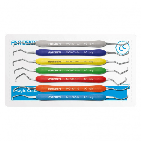 Chiurete Gracey Magic Color set 7 buc AsaDental