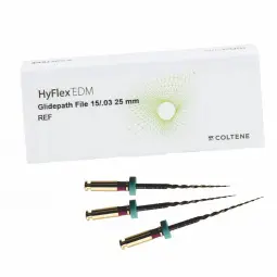 Aiguilles rotatives HyFlex EDM Glidepath Coltene set 3 aiguilles