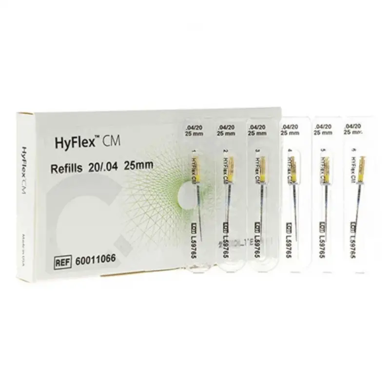 Aiguilles rotatives HyFlex CM Coltene set 6 aiguilles