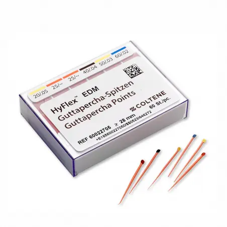 Cônes gutta-percha HyFlex EDM Coltene 60 pièces/boîte