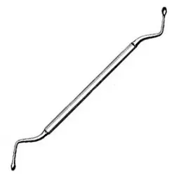 Curette alvéolaire double