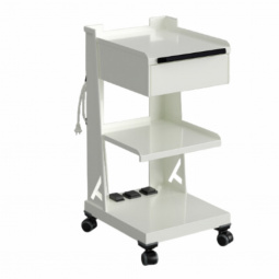 Etajera mobila Astra Trolley CR cu 2 prize si sertar