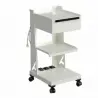 Astra Trolley mobile shelving unit with 2 shelves and drawer