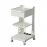 Astra Trolley mobile shelving unit with 2 shelves and drawer