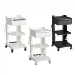 Astra Trolley mobile shelving unit with 2 shelves and drawer
