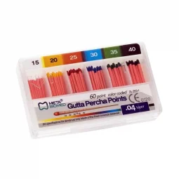 Cônes de gutta percha .02 Meta 60 pièces/boîte